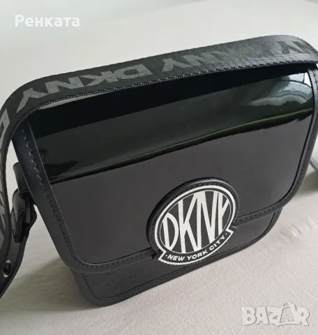 Малка лачена чанта DKNY