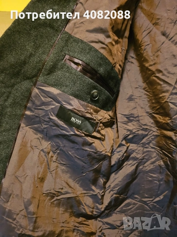 Сако Hugo Boss мъжко палто преходно . Размер L, състав вискоза., снимка 3 - Якета - 53238407