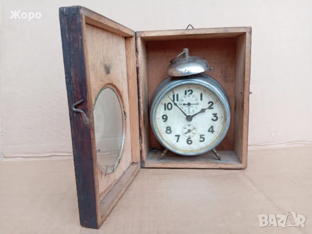 Будилник Mauthe FMS старинен часовник 20те 30те Германия, снимка 6 - Антикварни и старинни предмети - 47915061