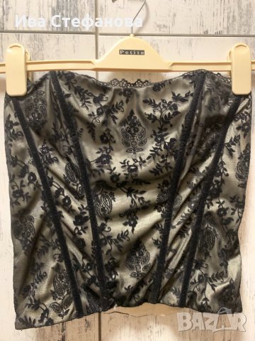 Страхотен черен секси дантелен корсет бюстие NEXT  , снимка 5 - Корсети, бюстиета, топове - 34403996