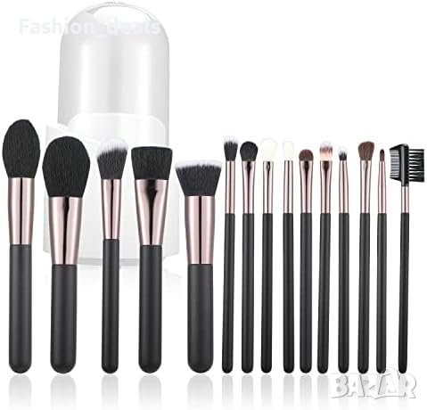 Нов Професионален комплект четки за грим 17 броя/Красота Коректор Грим, снимка 3 - Други - 41431621