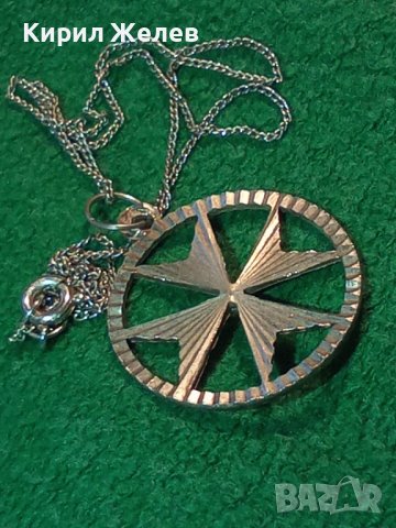 СРЕБЪРЕН МАЛТИЙСКИ КРЪСТ с ВЕРИЖКА - СРЕБРО 925 СРЕБЪРНО КОЛИЕ МЕДАЛЬОН ПЕНДАНТ 25139, снимка 2 - Колиета, медальони, синджири - 35769779