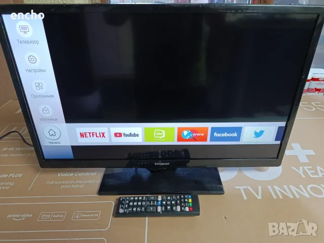 24" Smart LED WI-FI телевизор Polaroid P24LED12, снимка 2 - Телевизори - 56024395