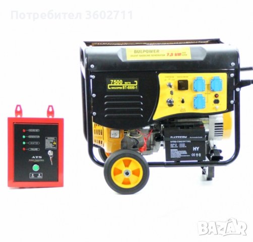 Генератор За Ток 7.5 KW Nova Electric Бензинов Монофазен, снимка 1 - Генератори - 39223727