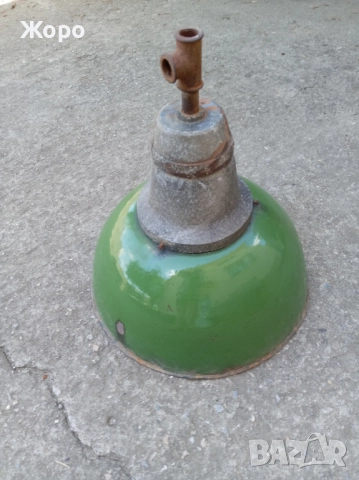 старинен примитивен уред и емайлирана ретро лампа, снимка 7 - Друга електроника - 51545976