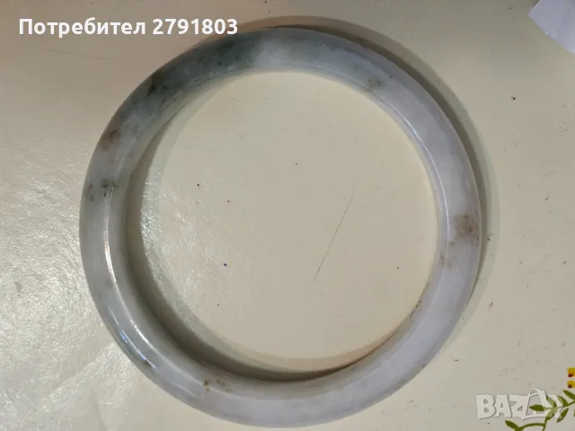 Нефритена гривна, бенгъл, снимка 4 - Гривни - 47650443