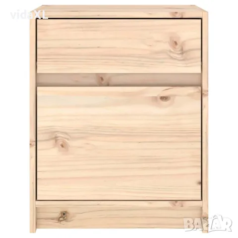 vidaXL Нощни шкафчета, 2 бр, 40x31x50 см, борово дърво масив, снимка 7 - Шкафове - 56147874