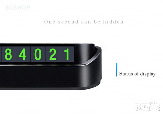 Табелка с телефонен номер за кола при временно паркиране - Black, снимка 6 - Аксесоари и консумативи - 36347342