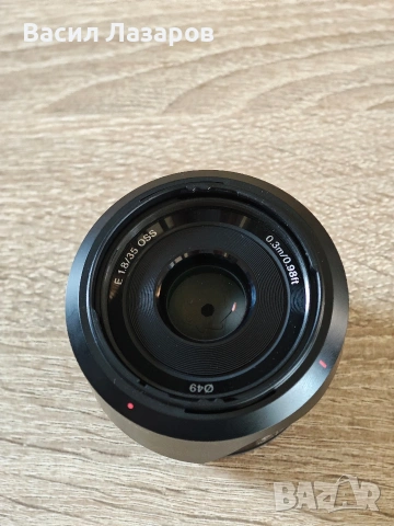 Обектив SONY E 35mm f/1.8 OSS за байонет SONY E (APS-C), снимка 4 - Обективи и филтри - 53536551