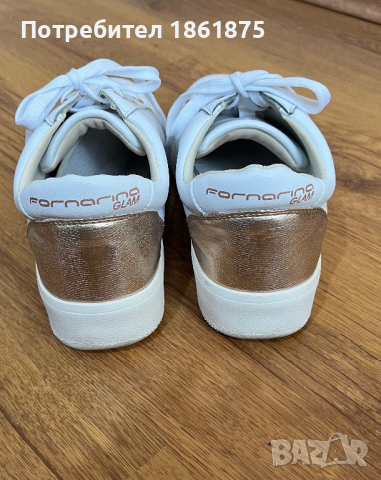 Дамски кецове FORNARINA естествена кожа, снимка 5 - Маратонки - 44583462