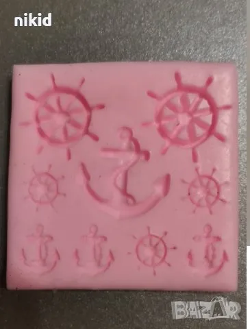 Котва Рул Малки големи силиконов молд форма фондан, снимка 2 - Форми - 37056578