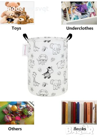 Кош за пране и играчки зайчета, снимка 7 - Органайзери - 41211060