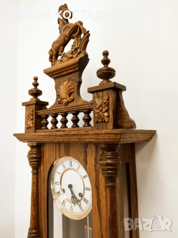 Старинен немски стенен часовник Франц Хермле, снимка 9 - Стенни часовници - 49161844