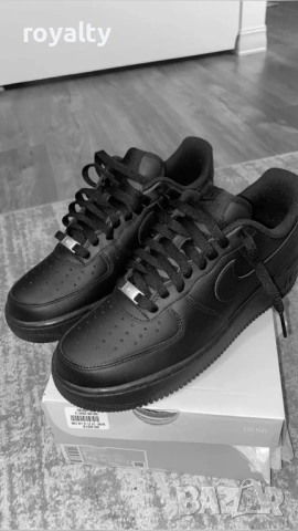 Nike Air Force 1 Черни Дамски Маратонки 36-40 Номер Найк с Кутия 