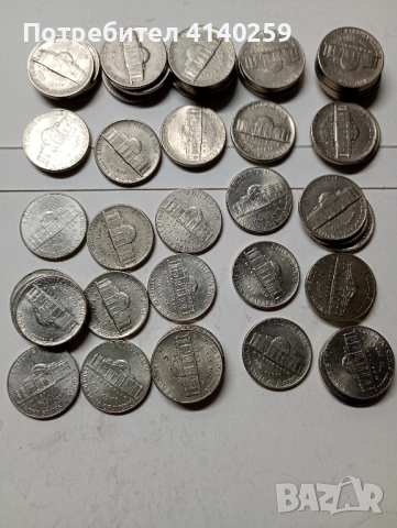 САЩ МОНЕТИ ЛОТ 5 ЦЕНТА 1970 2019 г , снимка 4 - Нумизматика и бонистика - 52409603