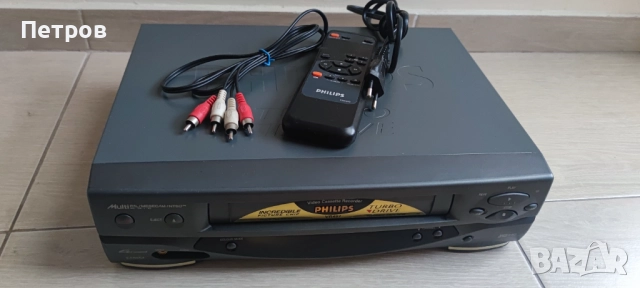 Видео Phillips VHS , снимка 2 - Плейъри, домашно кино, прожектори - 52564113