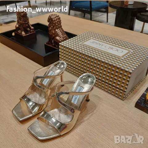 Дамски сандали и чехли JIMMY CHOO - реплика, снимка 8 - Дамски обувки на ток - 36276648