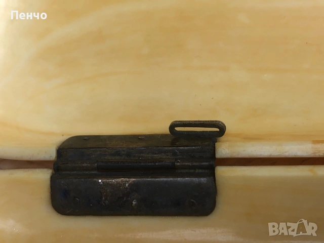 старинна кутия /табакера/ - слонова кост и сребро, снимка 15 - Антикварни и старинни предмети - 53413496