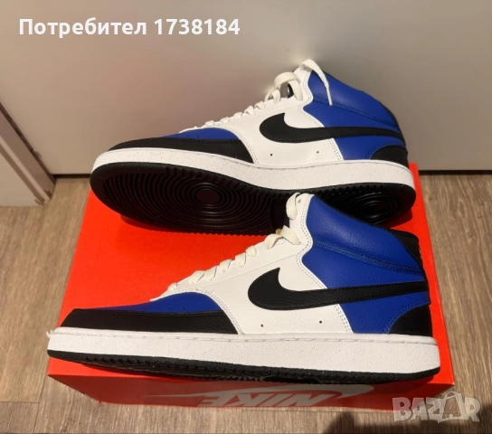 Обувки Nike Court Vision Mid NN AF, снимка 4 - Маратонки - 51642556
