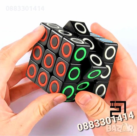 Кубче на Рубик с цветни контури , снимка 6 - Конструктори - 41806466