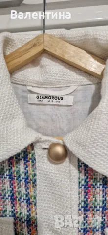 Glamorous - Рокля от туид с принт и джобове, снимка 5 - Рокли - 48275684