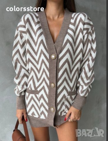 ДАМСКА ДЪЛГА ЖИЛЕТКА NUDE, снимка 3 - Блузи с дълъг ръкав и пуловери - 44451768