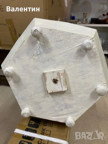 Декоративна дървена саксия, снимка 4 - Градински мебели, декорация  - 50897953