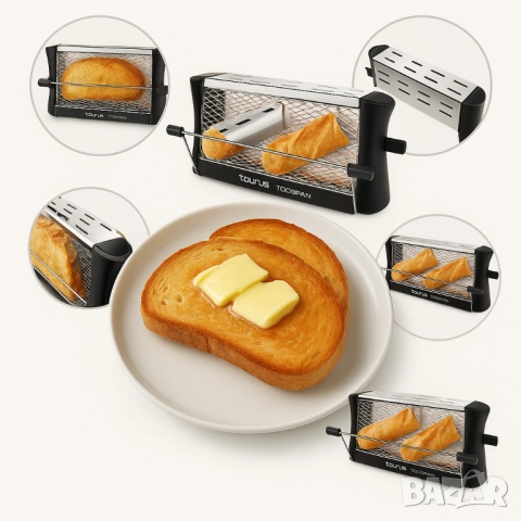 Тостер - Taurus Todopan, 700W Неръждаема стомана, снимка 7 - Други - 51926870