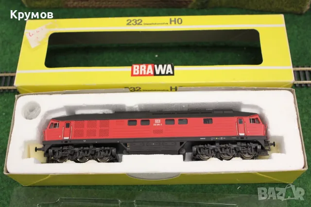 Локомотив дизелов Brawa BR232 Людмила Н0 1:87 влак ЖП модел дигитален