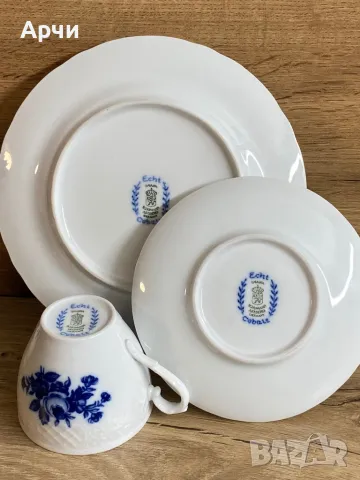 Порцеланов троен сет -Arzberg Echt -Cobalt, снимка 4 - Сервизи - 49793223