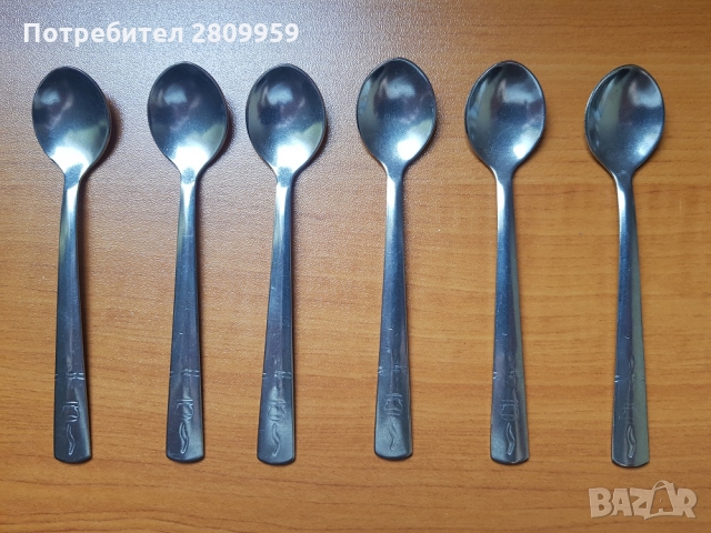  Малки лъжички за кафе и десертни вилички 