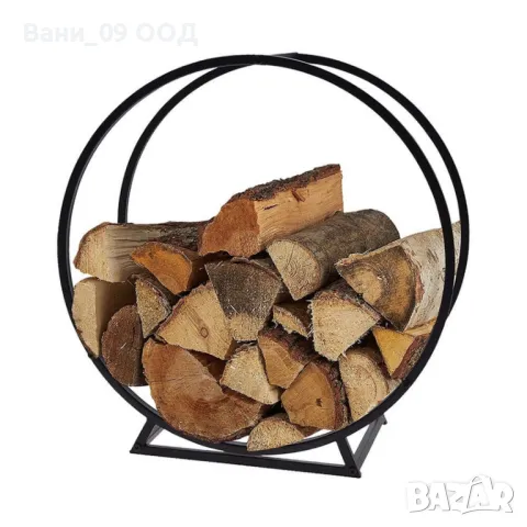 Желязна поставка за дърва с модерен дизайн 