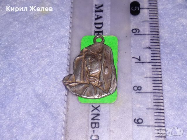 СТАРА СРЕБЪРНА КАТОЛИЧЕСКА ИКОНКА МАЙСТОРСКА ХУДОЖЕСТВЕНА ИЗРАБОТКА 25158, снимка 4 - Антикварни и старинни предмети - 39307816