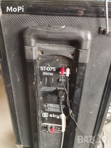 SKYTEC ST-075 - мобилна аудио система SD/USB /китарен, микрофонни входове, ехо ефект, снимка 5 - Ресийвъри, усилватели, смесителни пултове - 42685570