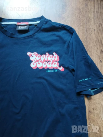 scotch and soda - страхотна мъжка тениска M, снимка 4 - Тениски - 50535949