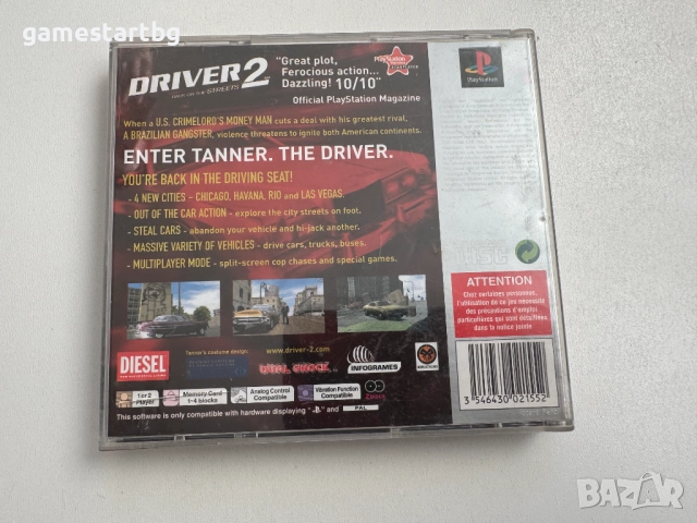 Driver 2 за PS1, снимка 2 - Игри за PlayStation - 52849944