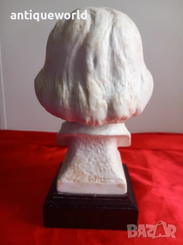  GOEBEL, Стара Скулптура на ВЕРДИ. Подписана, Статуетка, снимка 3 - Антикварни и старинни предмети - 51125058