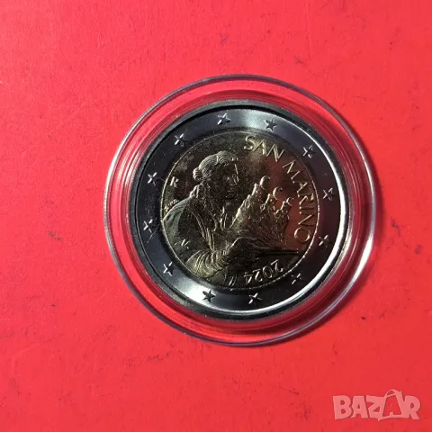 САН МАРИНО 2 евро 2024 година UNC