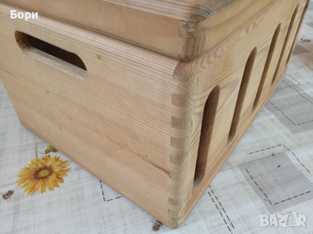 Стар немски дървен сандък, снимка 11 - Декорация за дома - 41240778