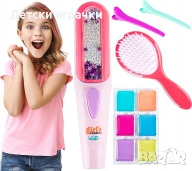 Комплект за прически с преса за коса, за кичури, фризьорски комплект с тебешир за коса, снимка 2 - Други - 49515979