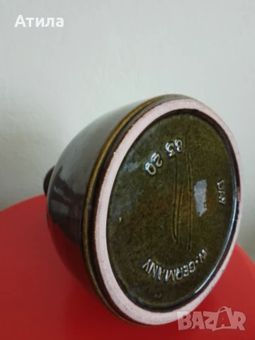 ваза немска керамика 20/16 см, снимка 4 - Антикварни и старинни предмети - 50872685