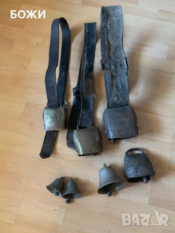 Уникален комплект алпийски хлопки – Тирол, Австрия, 7 броя