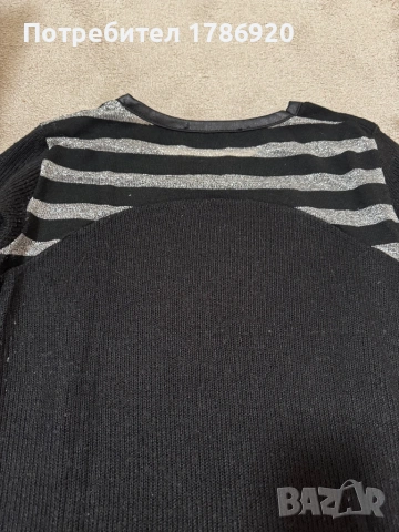 Елегантен дамски пуловер с декоративни детайли, снимка 4 - Блузи с дълъг ръкав и пуловери - 53169088