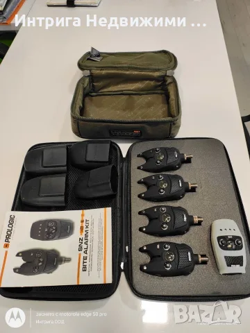 КАТО НОВИ! Комплект сигнализатори Prologic SNZ Bite Alarm Kit 4+1 + Чанта Fox Voyager, снимка 2 - Такъми - 56124458