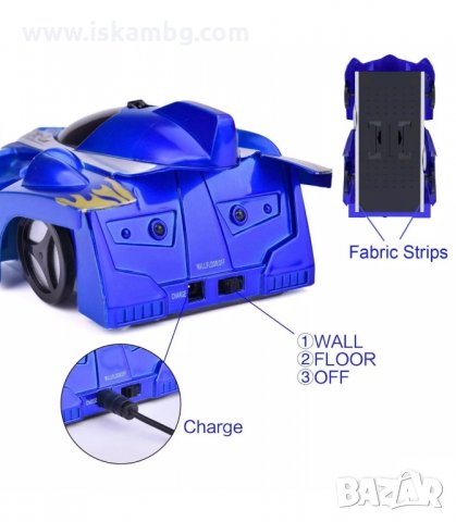 КОЛА ВЪРВЯЩА ПО СТЕНИ И ТАВАНИ ZERO GRAVITY - код 0710, снимка 9 - Електрически играчки - 34074804