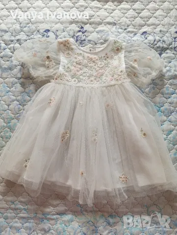 Next разкошна рокля на цветя и тюл , снимка 18 - Бебешки рокли - 49244281