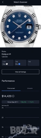 Rolex Datejust 41 Blue Dial - Пълен Комплект, снимка 10 - Мъжки - 53829086