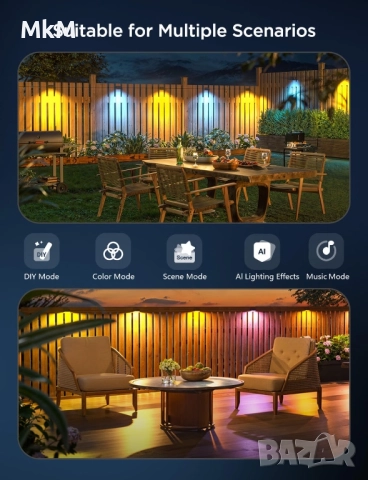 Govee 6 Lights Govee Outdoor Deck Lights, снимка 7 - Лед осветление - 52368703