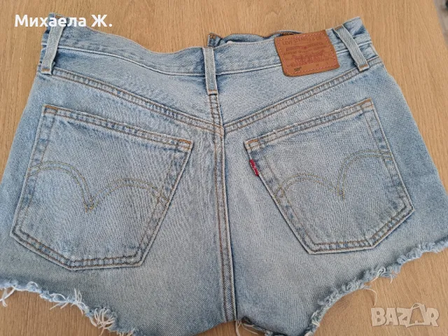 Дънкови къси панталони Levi's 501, снимка 5 - Къси панталони и бермуди - 49389655