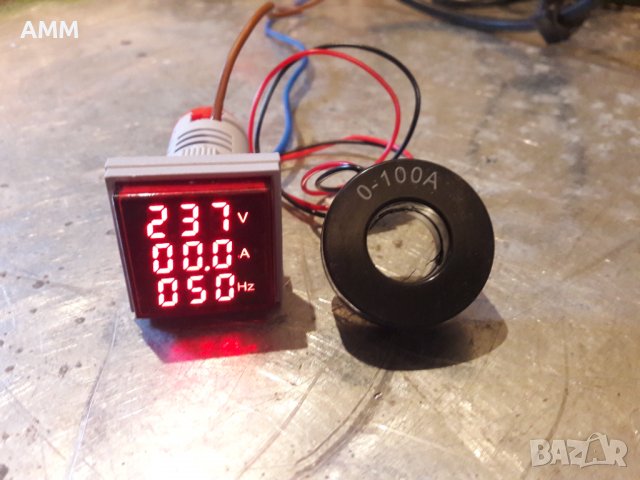 Комбиниран Волтметър/Амперметър/Честотомер., снимка 2 - Друга електроника - 38965311